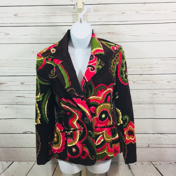 Trina Turk Jackets & Blazers - Trina Turk colorful corduroy blazer
